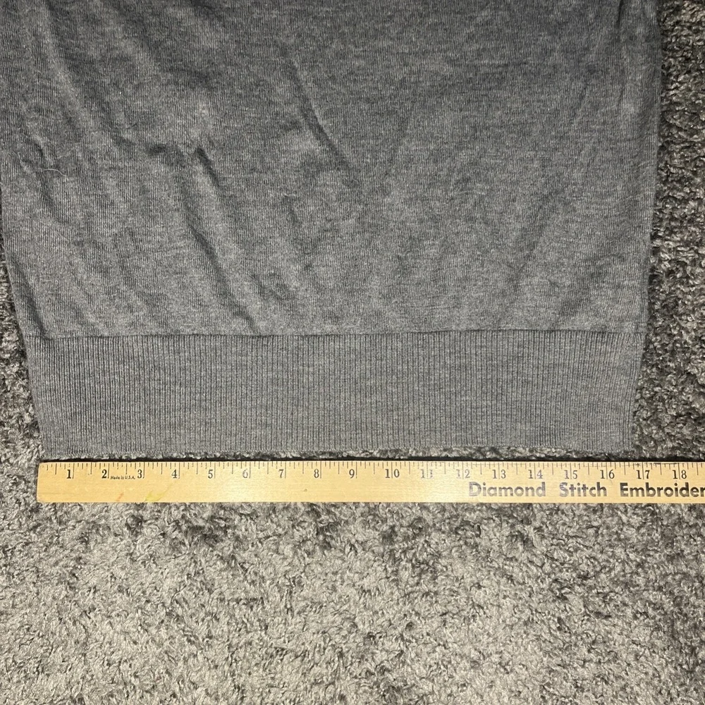 Men's Banana Republic Extra Fine‎ Moreno 100% Wool Gray Sweater